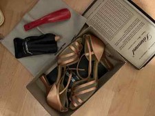 Scarpe da ballo Diamant - taglia 40 - oro rosa - molto sexy!!