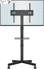 Supporto TV da Pavimento per Schermi Plasma/LCD/LED 23-60 Pollici con Ruote, Car