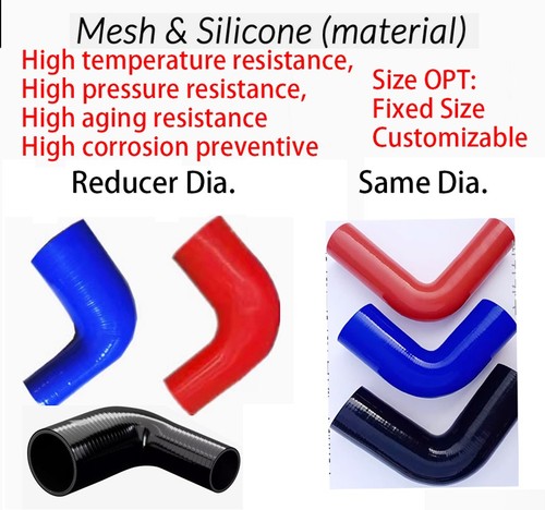 Tubo silicone riduzione - silicone, gomito