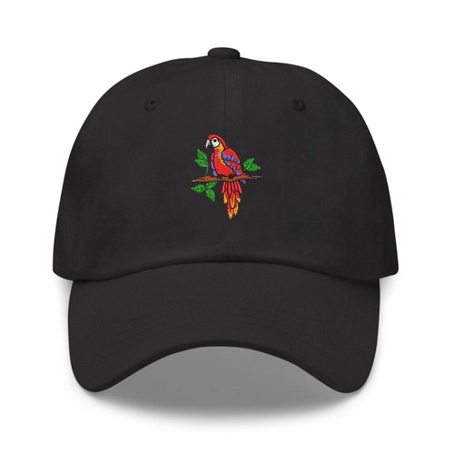 Macaw parrot bird embroidered