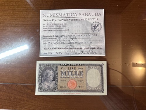 Banconota lire 1000 - 1000, italia