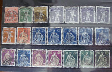 perfin - perforato   lotto francobolli svizzeri