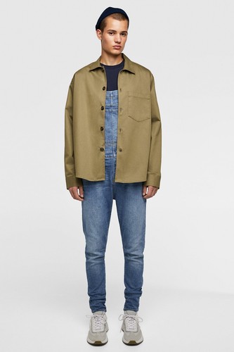 Salopette zara uomo blu medio - uomo,