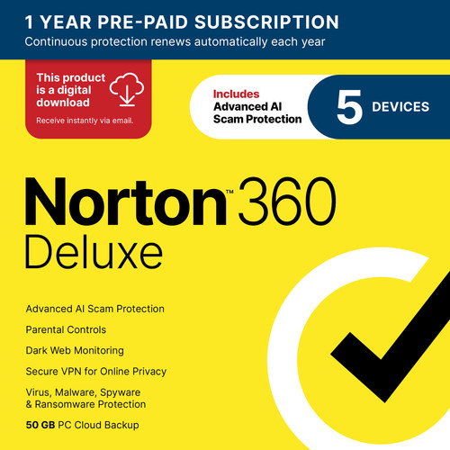 Norton 360 deluxe 2026 5 - 2026,