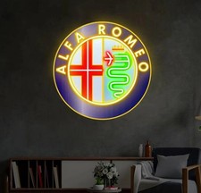 Insegna Neon Logo Alfa Romeo