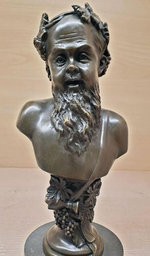 Busto dioniso bacco scultura - bacco,
