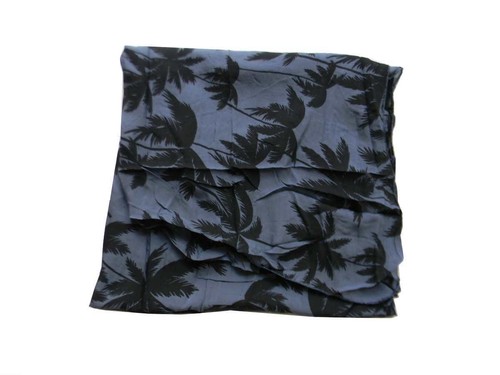 Sciarpa blu nera seta - blu,