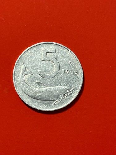 Lire 1955 delfino repubblica - 5,