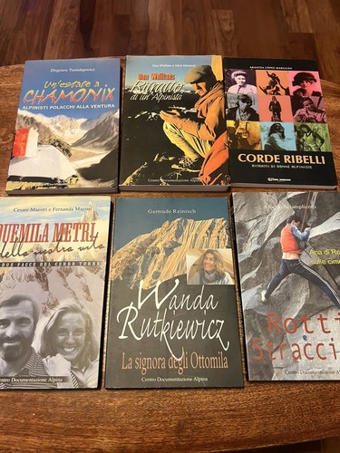 Lotto sei libri alpinismo - sei,