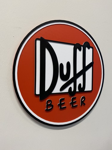 Duff beer sign plaque - duff,