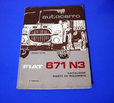 Catalogo Ricambi Spares Catalog Autocarro Fiat 671 N3 1961 174 pagine