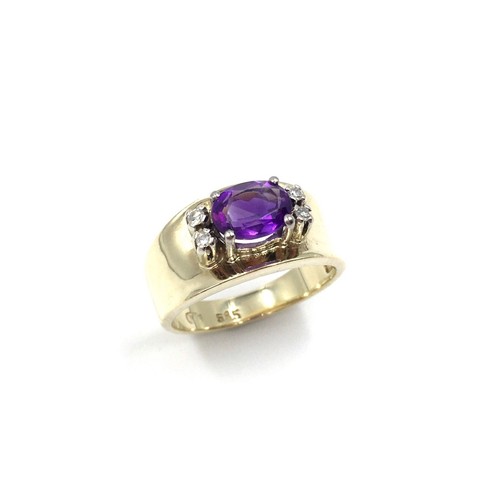Anello oro giallo kt - giallo, 14