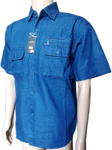 Camicia uomo jeans mezza - camicia,