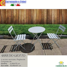 Set da Giardino con Tavolo e 2