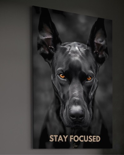 Quadro tela cani - su,