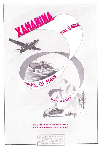 Pubblicita 1952 xamamina - pubblicita',