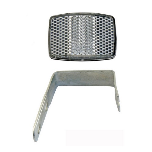 Catadiottri con staffa bianco - con,