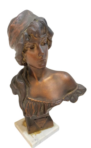 Statua busto bronzo emmanuel - busto,