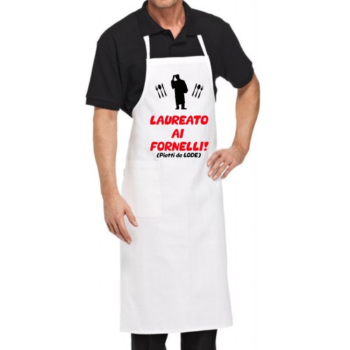 Grembiule bianco cucina - grembiule,