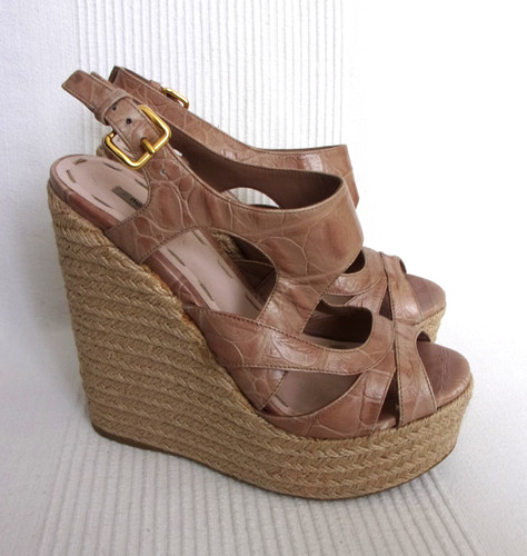 Miu sandali con - con, zeppa