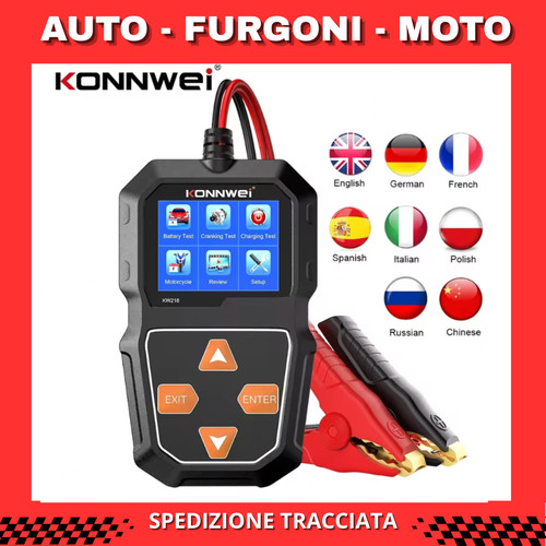Tester batteria auto - auto, moto