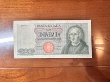 BANCONOTA LIRE 5000 COLOMBO I