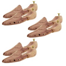 Allargascarpe Di Legno Cedro Vero per Donna E Uomo Con Doppia Molla 3 Paio