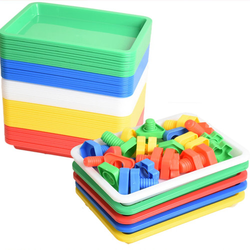 Vassoio quadrato plastica - in,