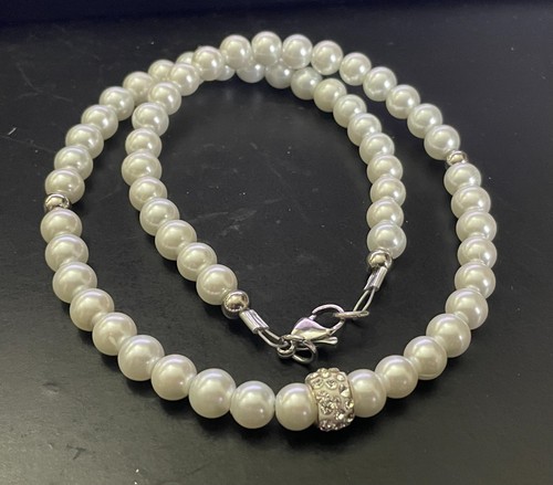 Collana perle bianche - da, donna