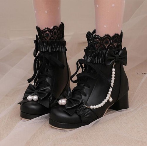 Stivaletto donna fiocco punta