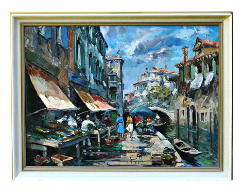 Impressionismo olio tela - olio,
