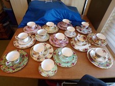 Set trio piatti/piattini/tazze da tè Choice Royal Albert Old Country Roses Bone China