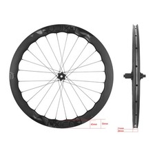 Set ruote 700c carbonio bici da strada forma onda blocco centrale disco altezza 5045mm  