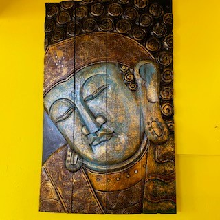 Buddha pannello deco rilievo - pannello,