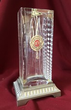 Vaso Cristallo puro al piombo Vintage RCR Royal Crystal Rock Italy H:24 cm