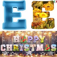 Stampi in silicone 3D alfabeto grande a forma di lettera epossidica per resina