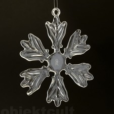 Rosenthal Solitaire cristallo di ghiaccio Ice-Crystal ciondolo albero di Natale motivo 4 IMBALLO ORIGINALE