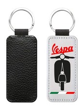 Portachiavi Tributo VESPA Personalizzato Similpelle Scooter Moto Idea Regalo