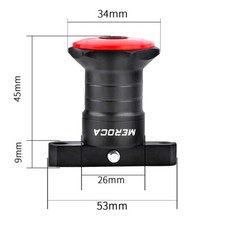 MEROCA Smart Sensor Luce Posteriore Freno Bici USB Luce di Avvertimento di Ricarica per Bici