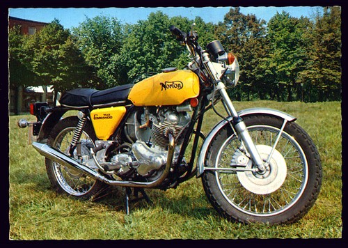 Cartolina moto norton commando - norton,