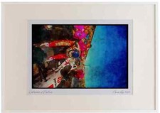 Cornice acquerello Car Racing