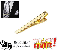Pince cravate dorée - pince, à