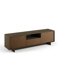 MOBILE PORTA TV COLOR BRONZO SCURO CON 2 ANTE E CASSETTO CENTRALE 48X170X42 CM