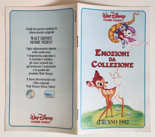 Catalogo vhs walt disney home - walt,