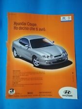 RITAGLIO DI GIORNALE CLIPPING PUBBLICITA' HYUNDAI COUPE AUTO DA COLLEZIONE -(96)