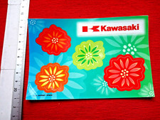 n°1 adesivi K Kawasaki cm. 15 X cm. 10 a scelta floreale o disco o impronta