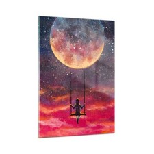 Quadro su Vetro 50x70cm Luna