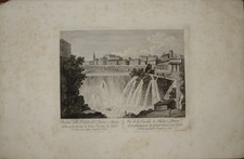 Stampa antica Cascata Aniene