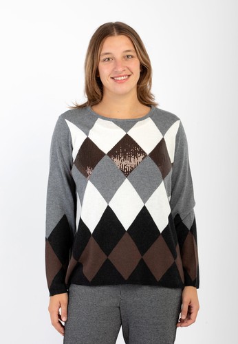 Maglia donna lana fantasia - donna,