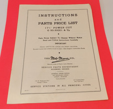 Moto-Mower Co. INSTRUCTIONS